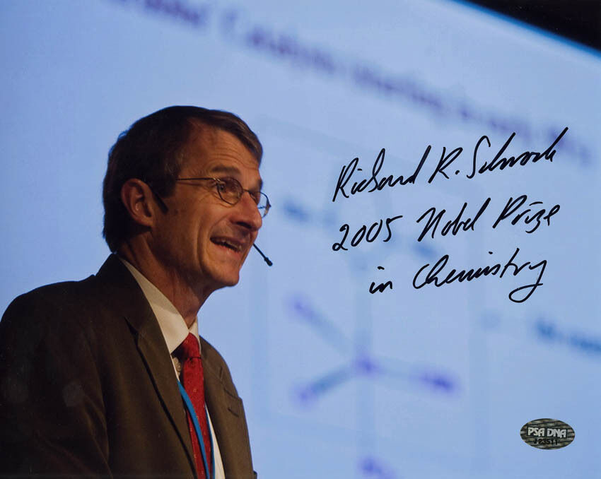 Richard Schrock SIGNED 8x10 Photo Poster painting NOBEL PRIZE in Chemistry PSA/DNA AUTOGRAPHED