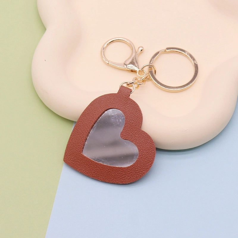 Minimalist Flower Pu Leather Women’s Keychain