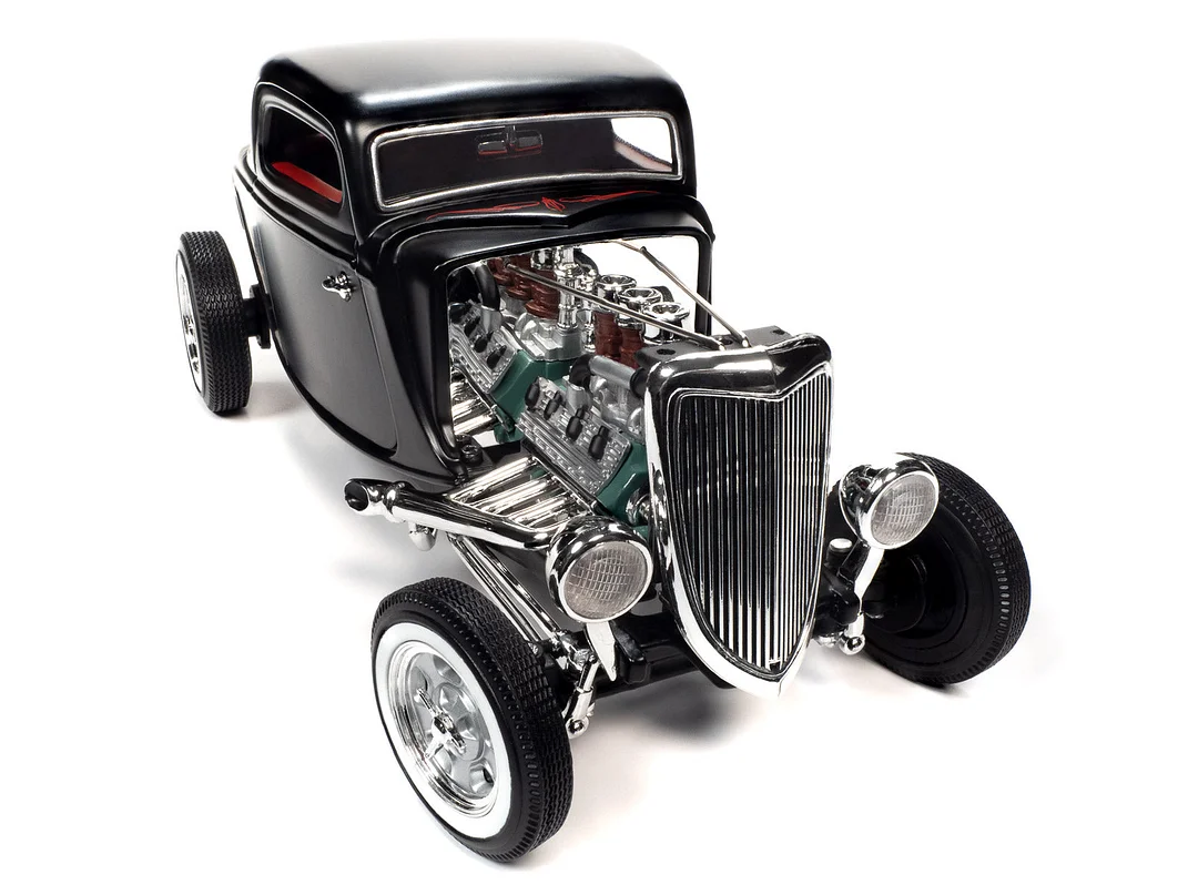 1934 3 Window Coupe High Boy Hot Rod 1:18 Scale