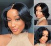 New Glueless Body Wave Bob Nature Black Beautiful Wig