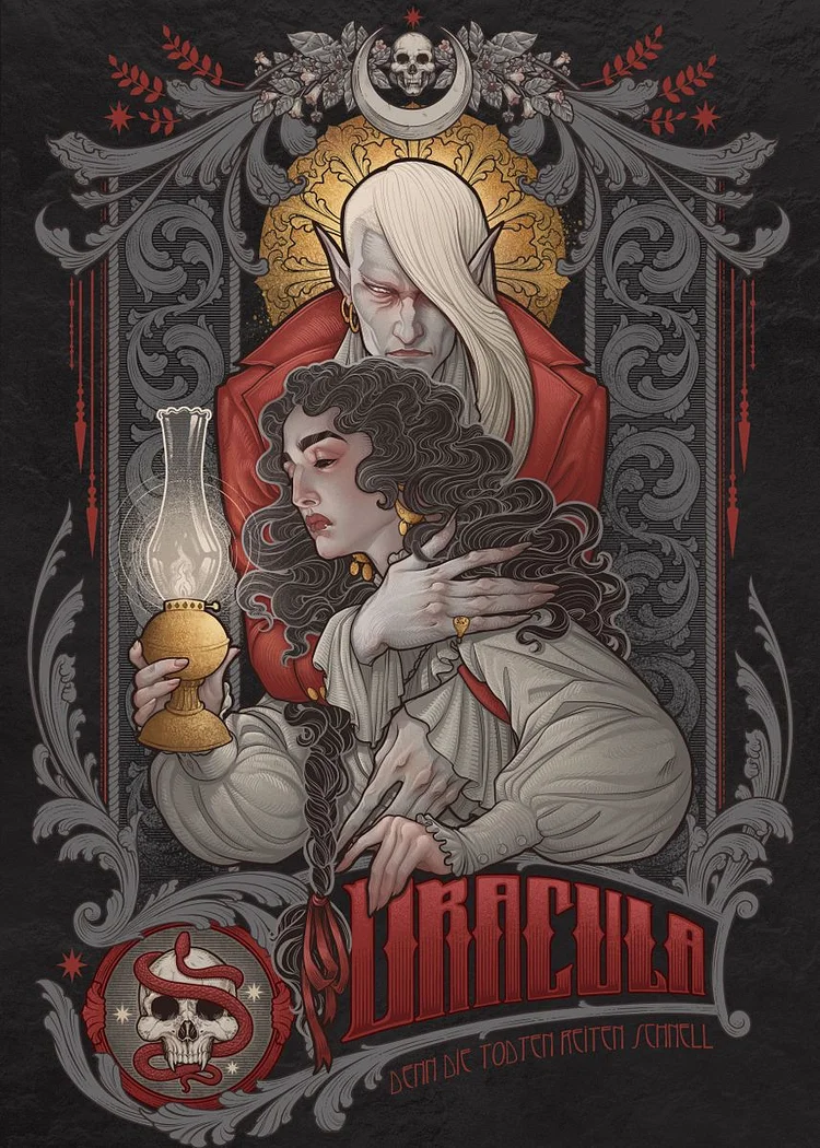 Dracula 40*50CM (Canvas) Full Round Drill Diamond Painting gbfke