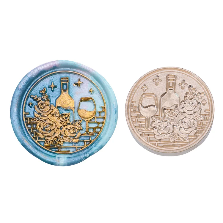 Diy Fire Lacquer Round Sealing Wax Stamp Head 25Mm gbfke