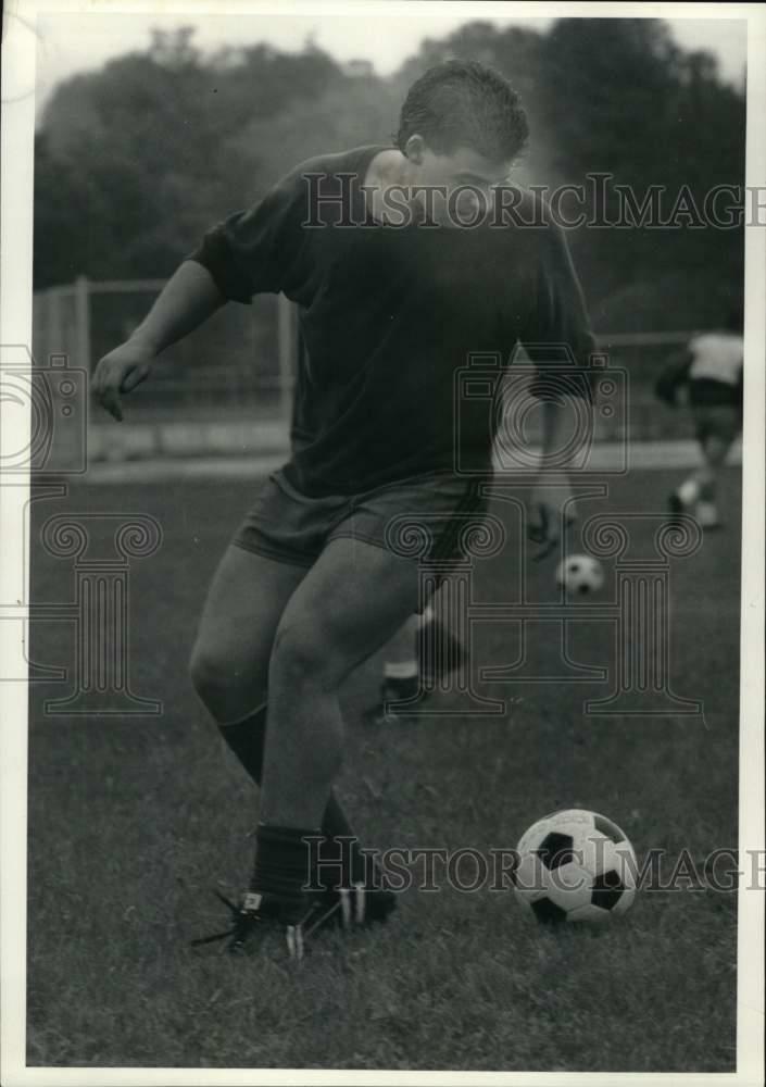 Press Photo Poster painting Soccer Player Scott DeMauro