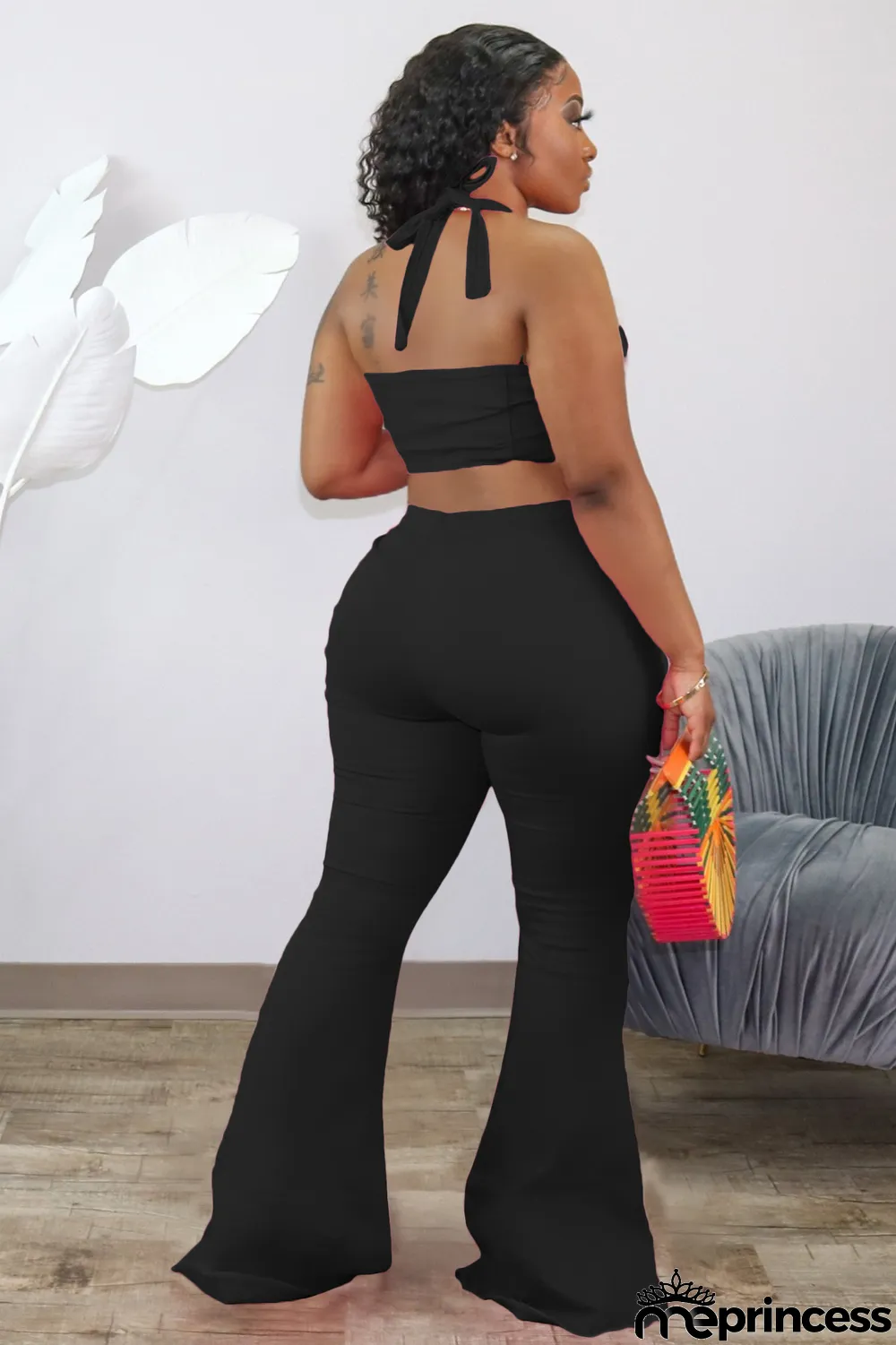 Two-Piece Casual New Vest Flared Pants