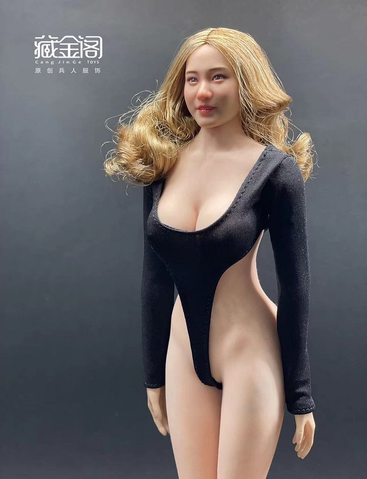 【In Stock】Gold Pavilion 1/6 Doll model elasticity one-piece garment Swimsuit Underwear Female soldier figure Costume