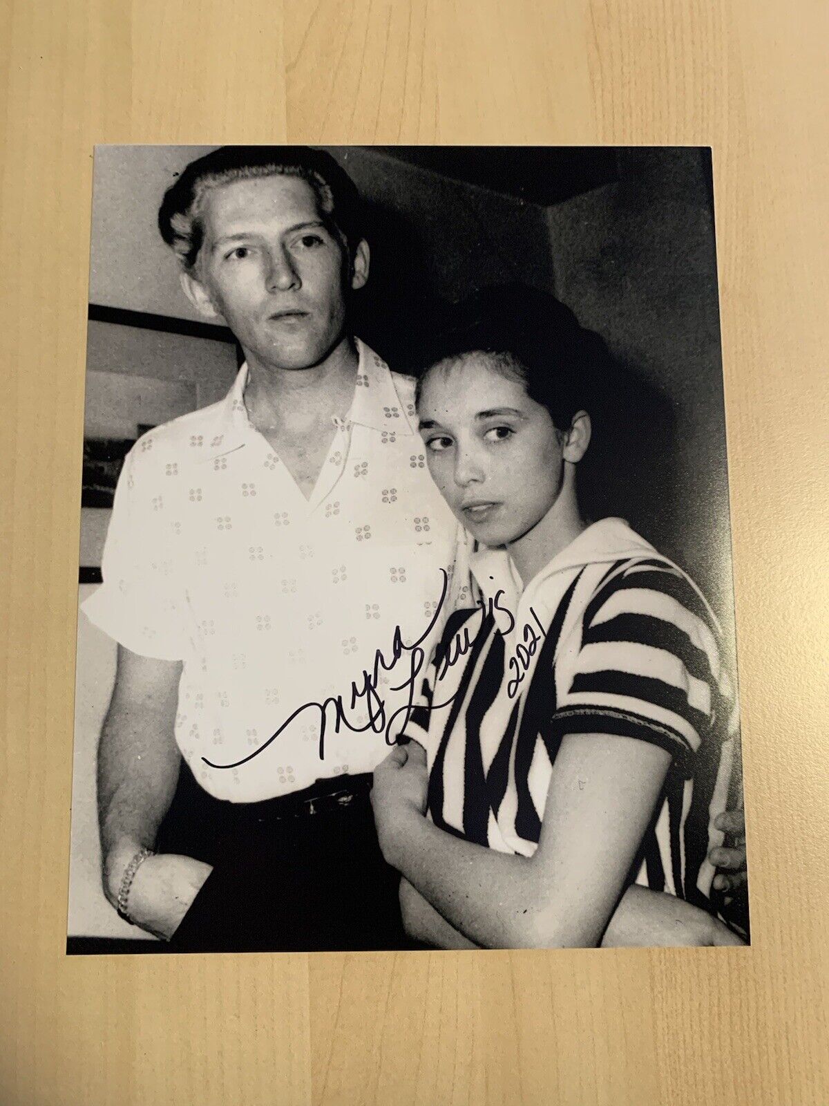 MYRA LEWIS SIGNED 8x10 Photo Poster painting AUTOGRAPHED JERRY LEE LEWIS WIFE COUSIN COA