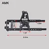 AMK 6x6 RC Crawler Body Metal Chassis Frame Kit with Shock Towers and Bumper Mount for 1/10 RC Crawler Ax-ial SCX10 90046 90047 Upgrade Part