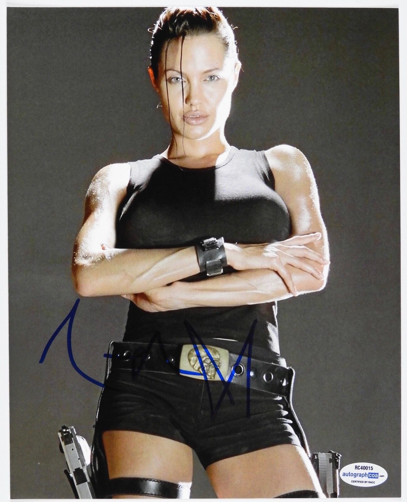 Angelina Jolie Tomb Raider Autograph Signed Photo Poster painting 8 x 10 COA ACOA