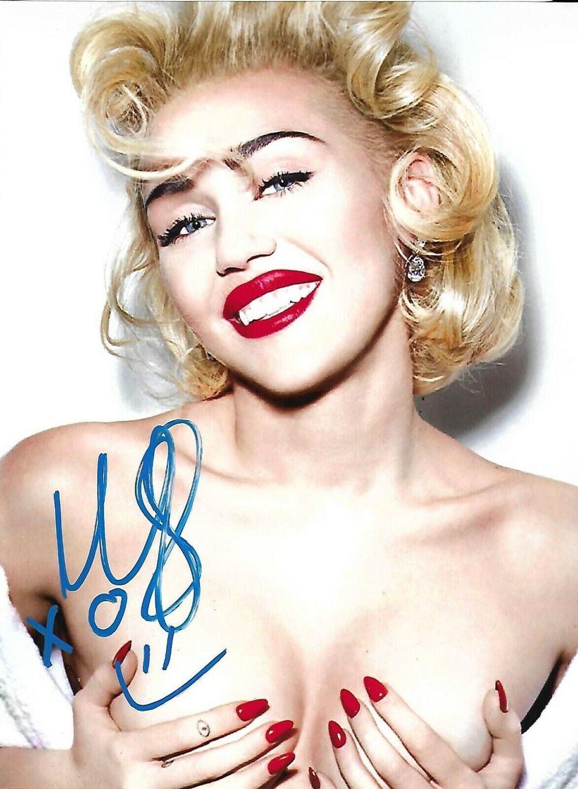 Miley cyrus signed Autographed Photo Poster painting