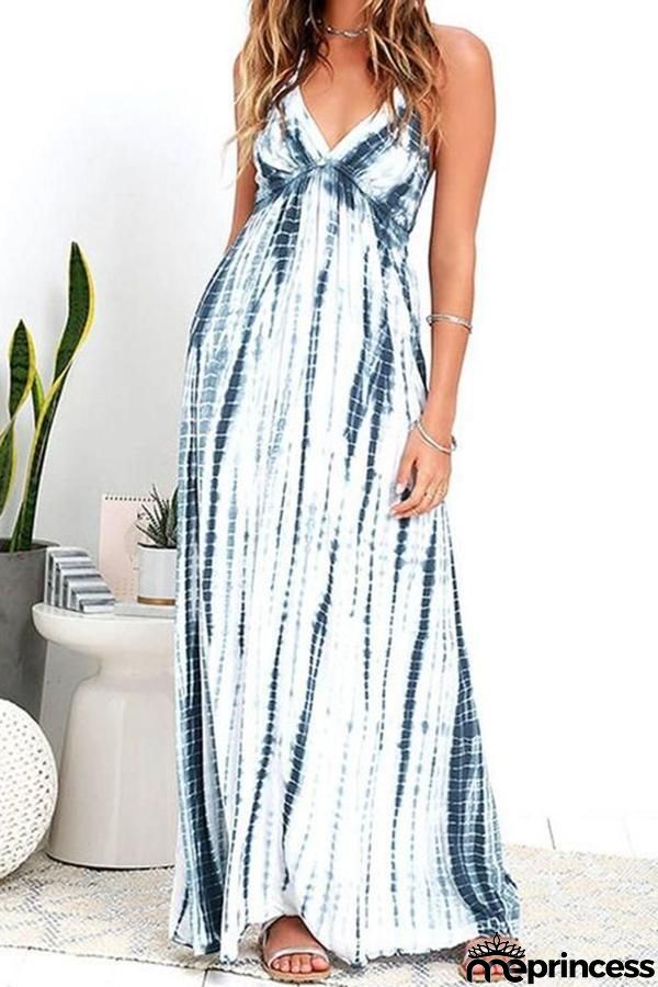 Bohemian V-neck Long Maxi Dress