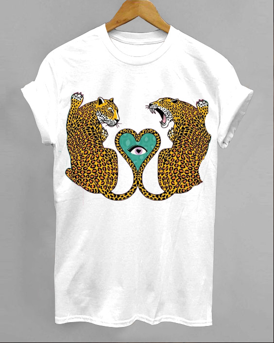 Double Tiger Print T-Shirt