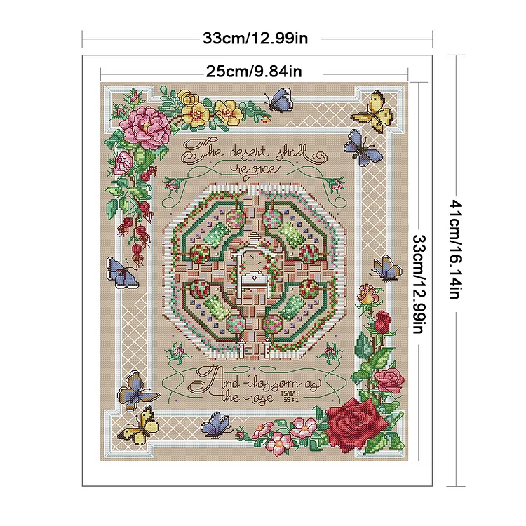 店内商品がすべてレジにて半額！！ Joy Sunday』Rose Thread Cotton Eco-Friendly Counted 14CT - その他
