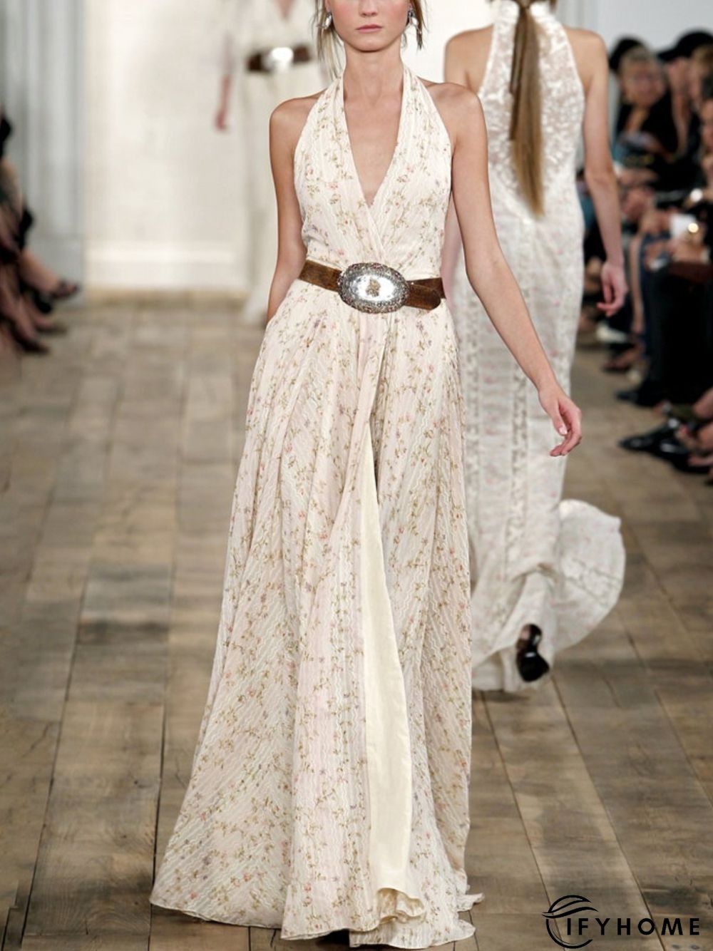 Casual Sleeveless Plus Size Printed Dress | IFYHOME