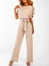Loose Batwing Sleeves+Wide Leg Jumpsuits