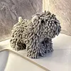 Chenille Dog Hand Towel Fluffy and Soft Decorative Puppy Towels Highly Sorbent Microfiber Multipurpose for Bathroom Kitchen Washstand