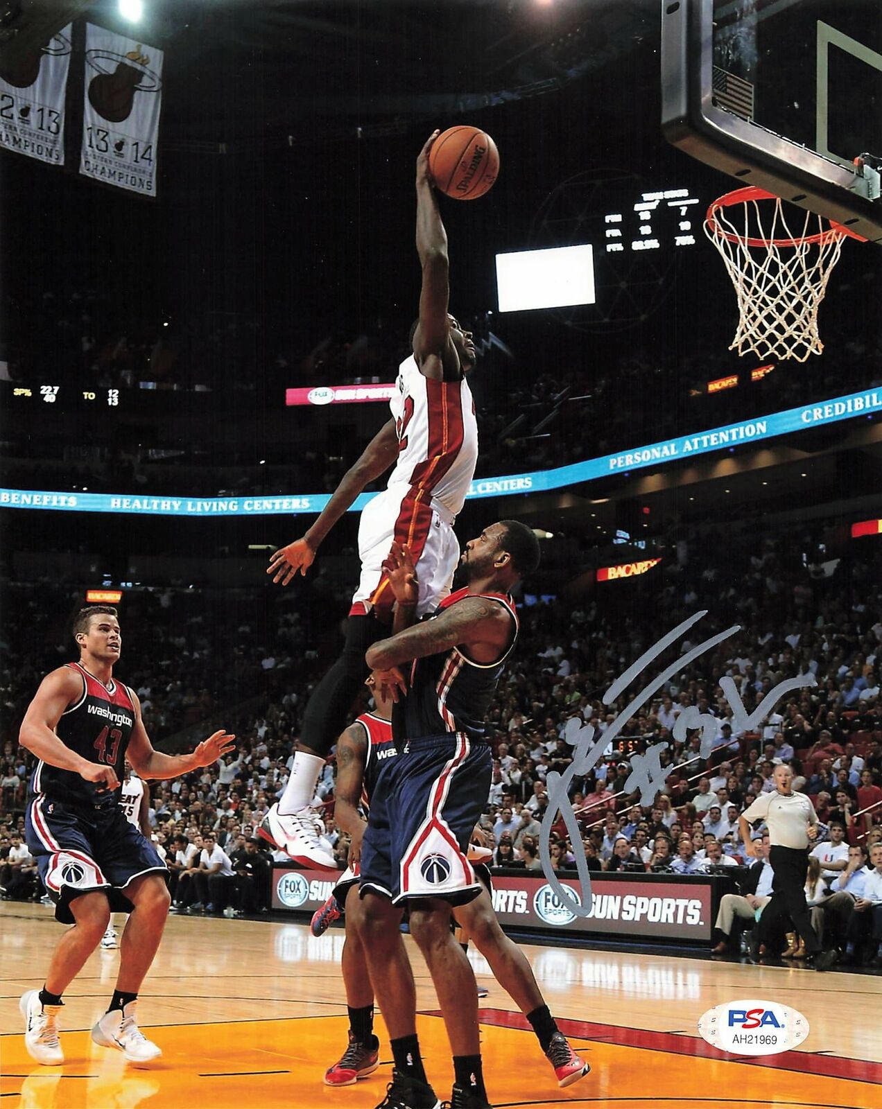 James Ennis signed 8x10 Photo Poster painting PSA/DNA Miami Heat Autographed