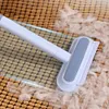 Pet Multi-function Brusher Long Handle Manual Hair Remover Brush for Carpet Bed