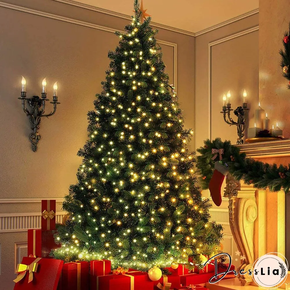 5M 50LEDs 10M 100LEDs LED String Lights Green Wire Remote Control USB Operated Timer Dimmable 8 Modes Fairy Twinkle Christmas Tree Lights Waterproof Starburst Lights for Christmas Birthday Bedroom Corridor Patio Wedding