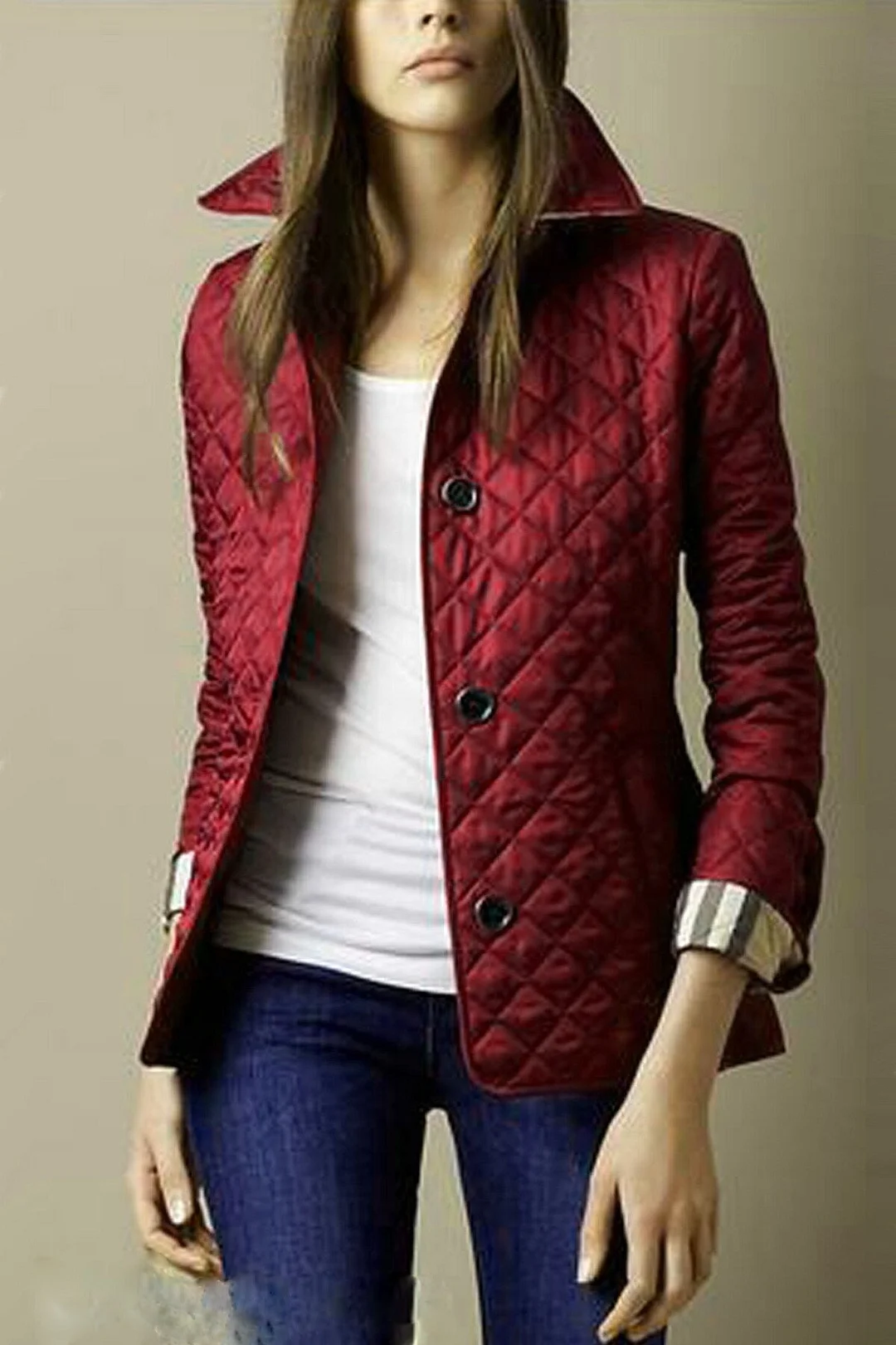 Brownm Single Breasted Slim Fit Warm Coats
