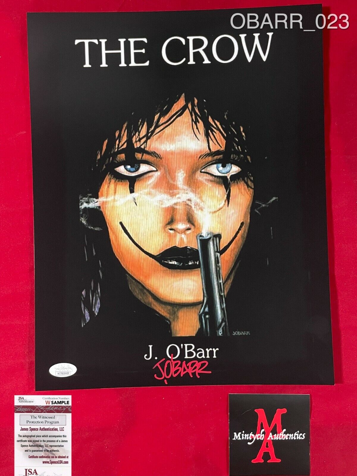 JAMES O'BARR AUTOGRAPHED SIGNED 11x14 Photo Poster painting! THE CROW! WRITER! JSA COA!