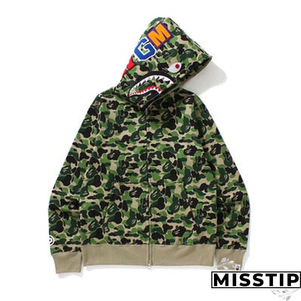 Jessic Camouflage Classic Sweater Thin Zipper Hoodie Couple Sweater Zip Hoodie Women Jacket Coat New