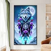 (40*70cm)Wolf - Full Round Drill Diamond Painting