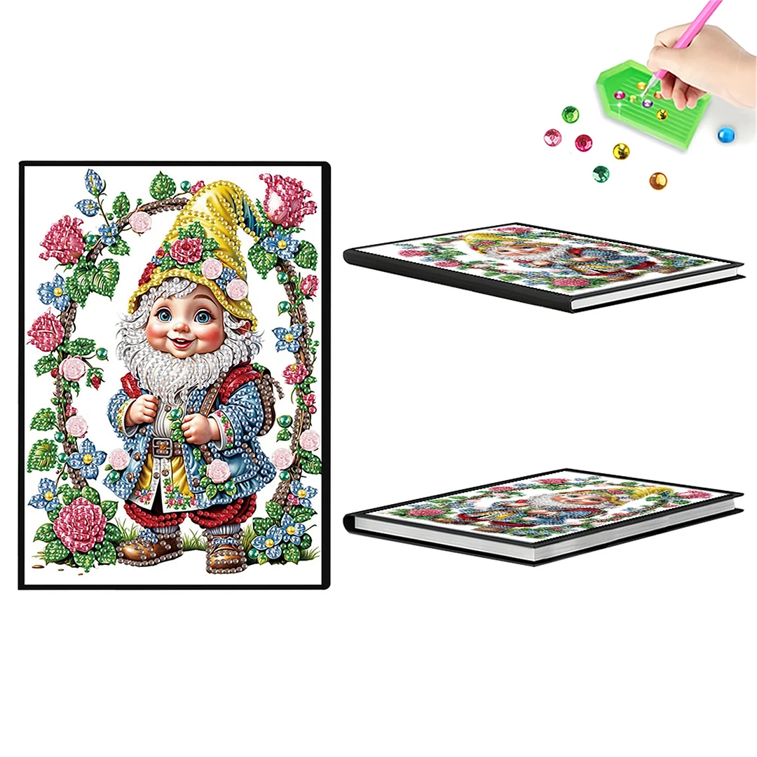 2pcs Mouse Partial DIY 50 Pages A5 Diamond Painting Notebook for Study Home