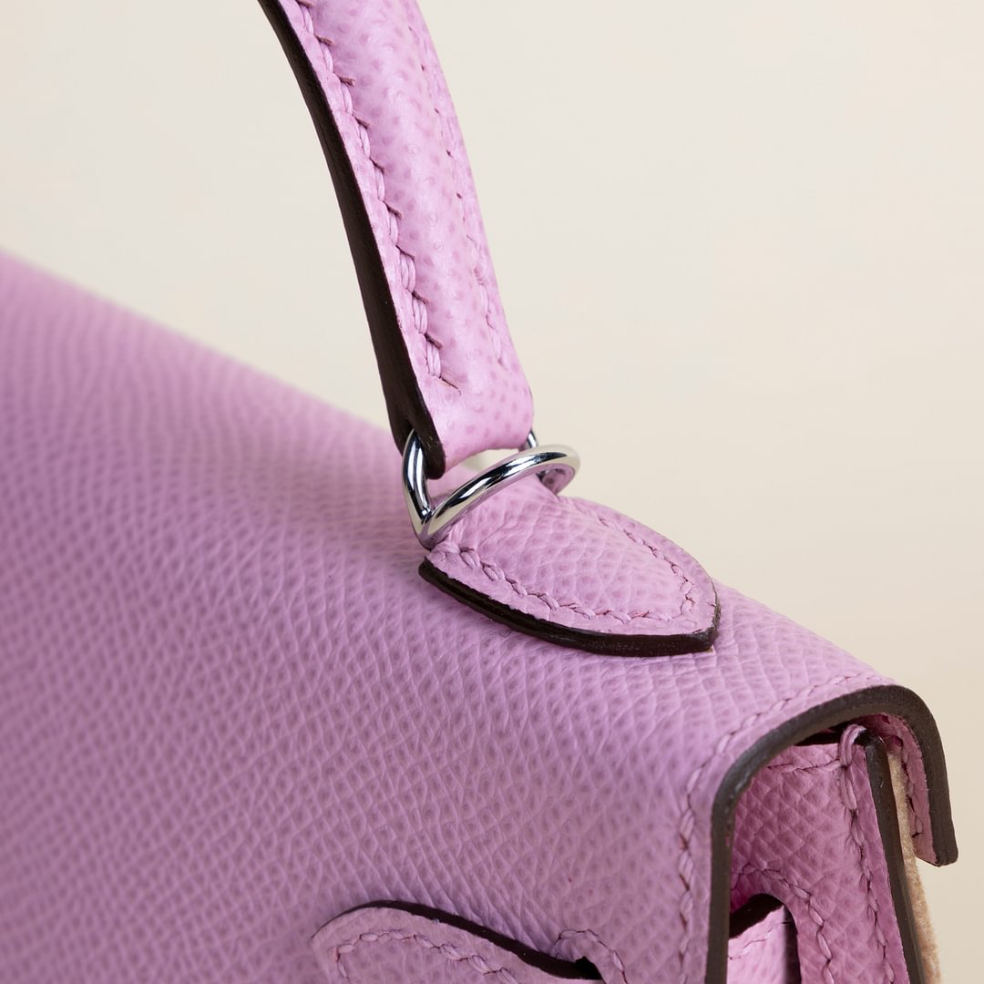 Mini Kelly II Epsom X9 Mauve syivestre PHW