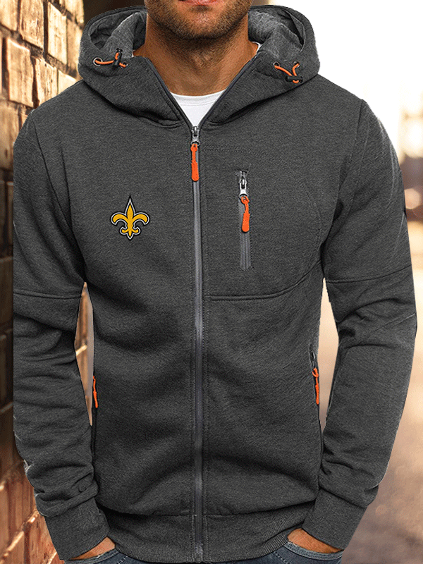 2021 early autumn thin rugby zipper professional men's long-sleeved hoodie