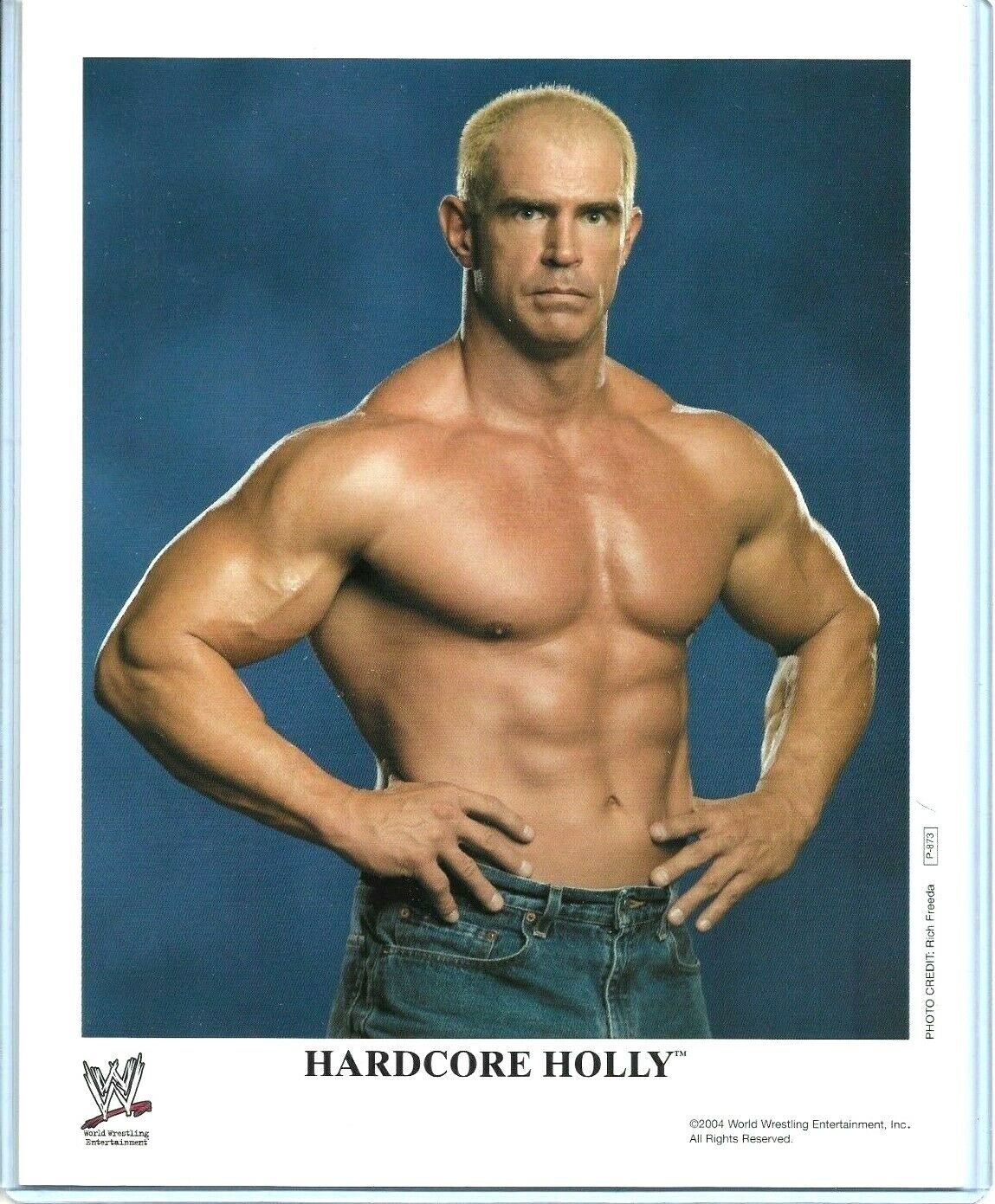 WWE HARDCORE HOLLY P-873 OFFICIAL LICENSED AUTHENTIC ORIGINAL 8X10 PROMO Photo Poster painting