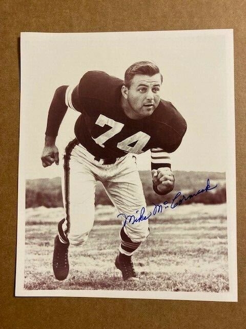 Mike McCormack Cleveland Browns Signed Autographed 8x10 Photo Poster painting with COA