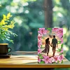 Special Shape Pink Lily Table Top Diamond Painting Frame Kits for Families