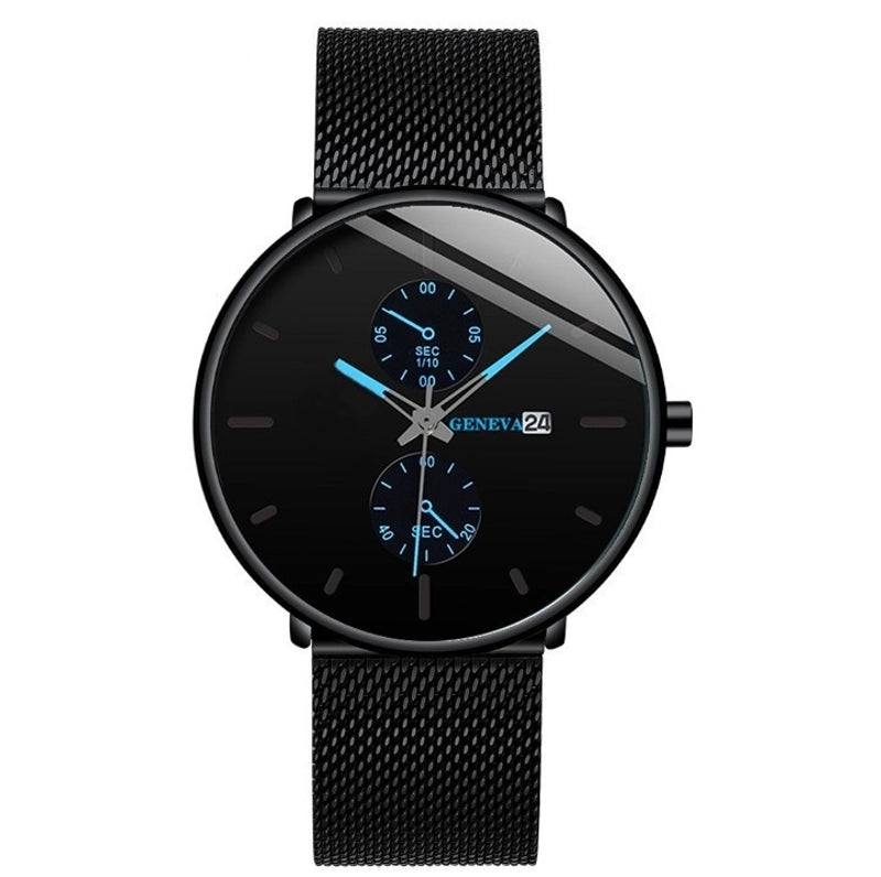 Business Geometric Buckle Quartz Men’s Watches