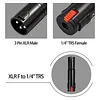 1/4 TRS Female To 3Pin XLR Male Stereo Audio Adapter Lockable Audio Cable Mic Cord Adapter Plug for Mixer Microphone Amplifier