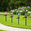 Solar Fairy-Tale Mushroom Cottage Landscape Pathway Light Waterproof LED Outdoor Lawn Lamp Courtyard Decoration Light for Spring Garden Walkway Patio Yard Backyard