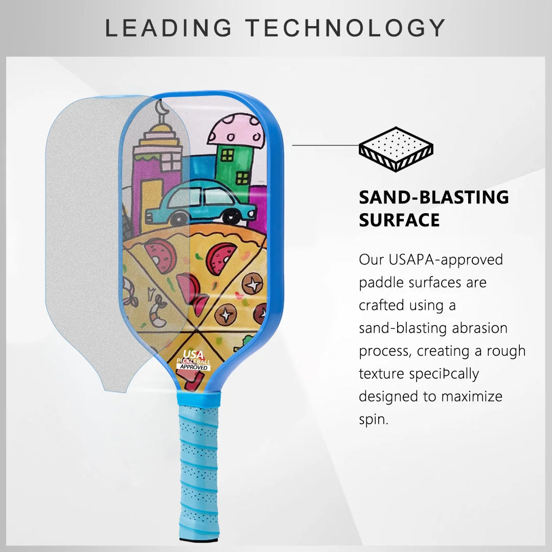 Original Paddle (16mm) T700 Sandblasted Carbon Fiber-Whimsical Whack