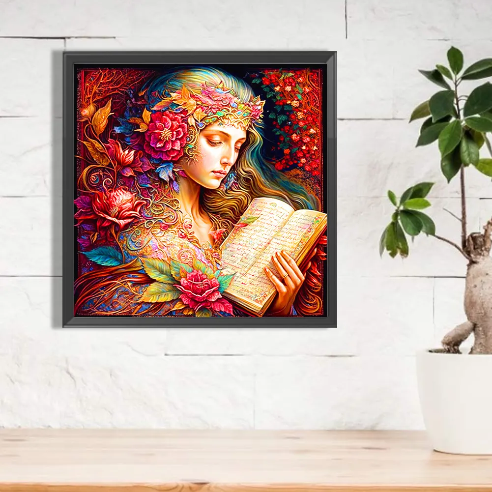 Full Round Diamond Painting 40*40cm - The Girl Who Sang For This