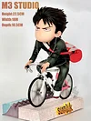 Chibi Ver. Riding Bicycle Kaede Rukawa 2.0 - SLAM DUNK Resin Statue - M3 Studios