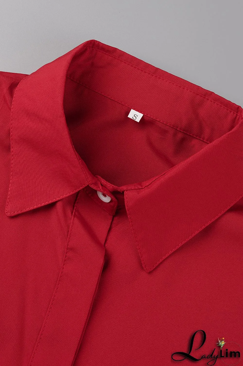 Red Fashion Casual Letter Print Asymmetrical Turndown Collar Sleeveless Two Pieces