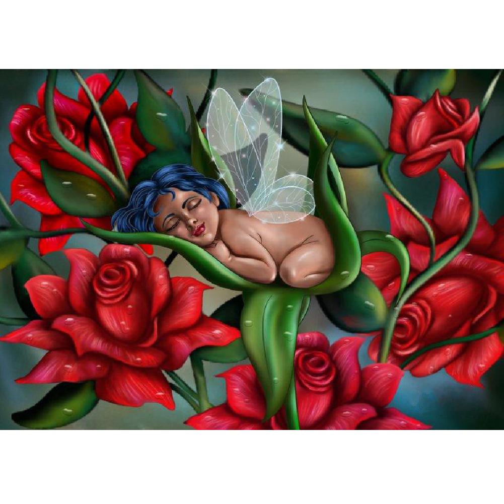 

Baby Sleeping in Rose - Round Drill Diamond Painting - 40*30CM, 501 Original