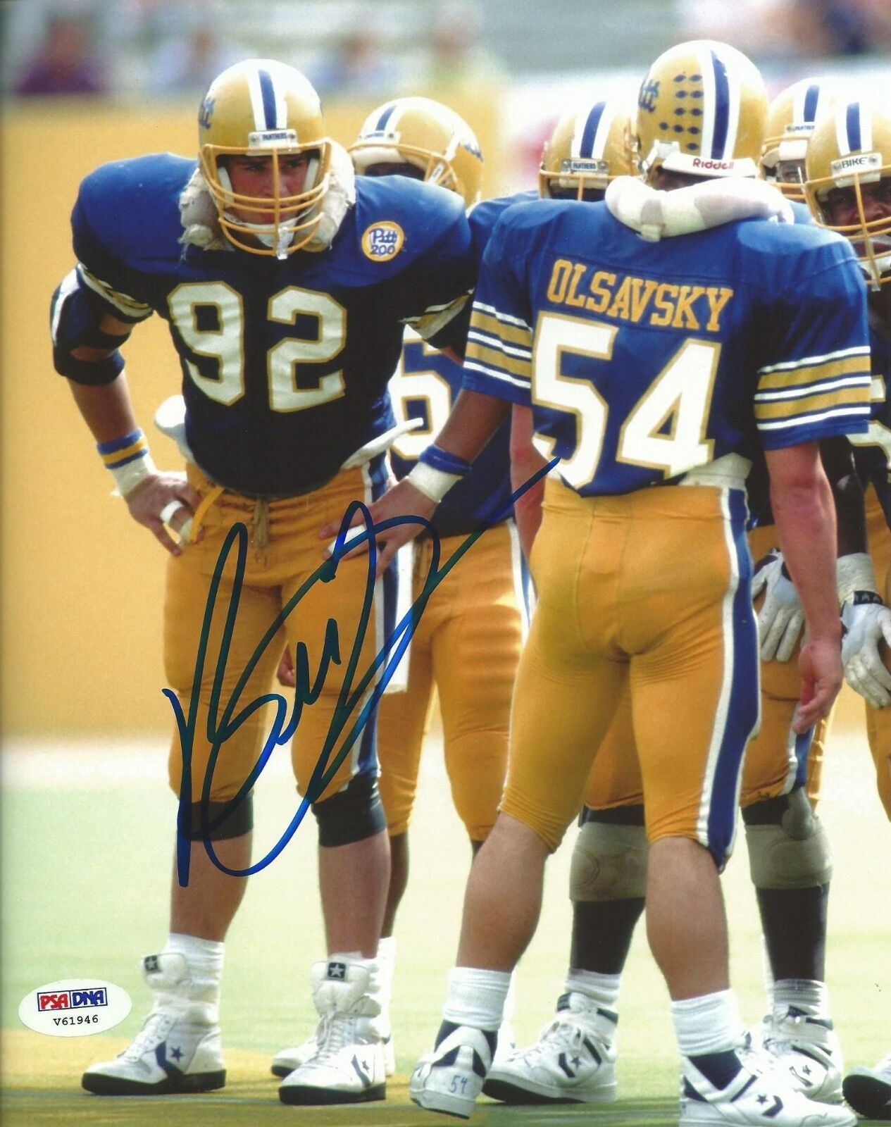 Burt Grossman Signed Pitt Panthers 8x10 Photo Poster painting PSA/DNA COA Picture Autograph 1989