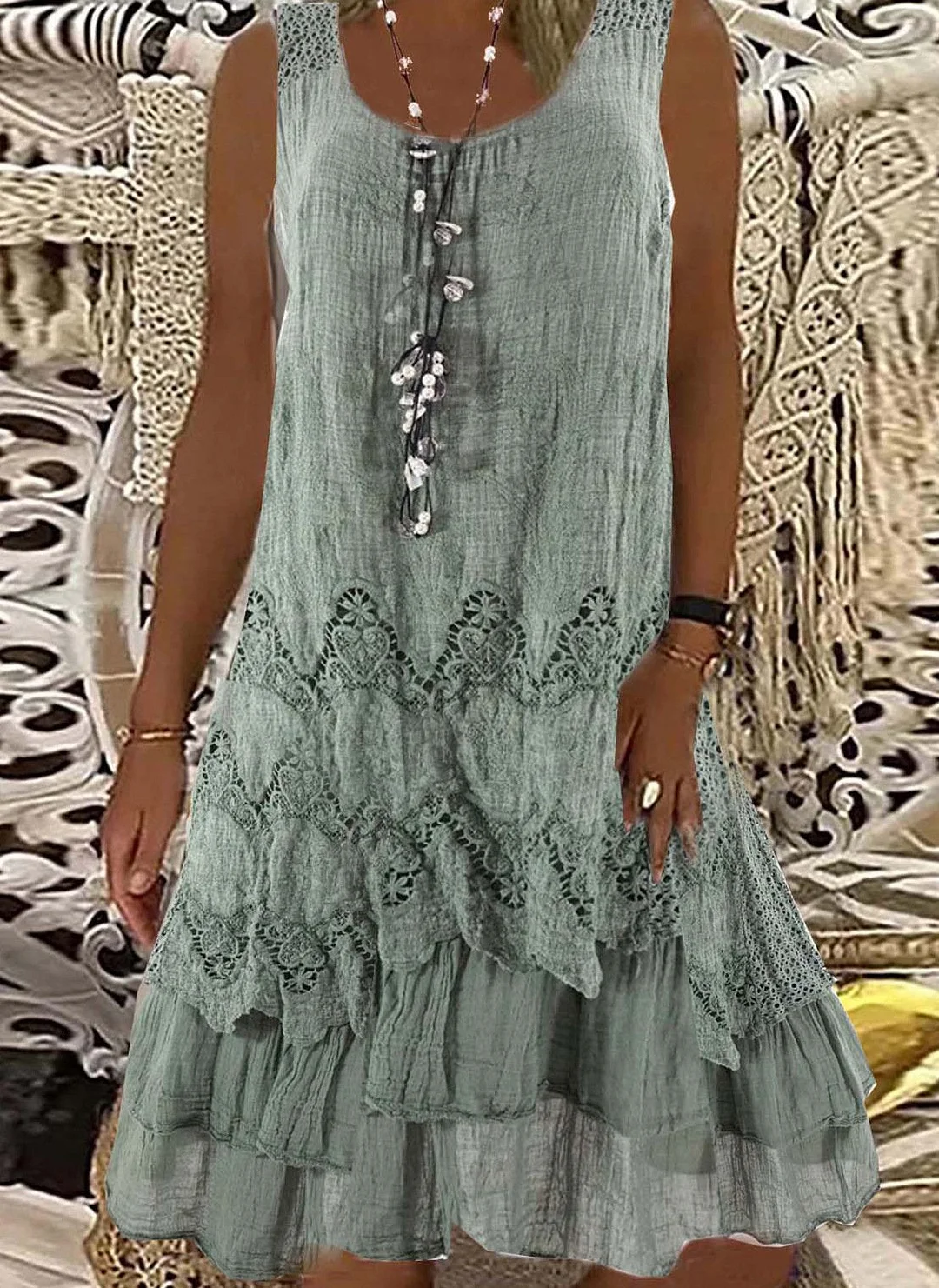 Jade Lace Dress