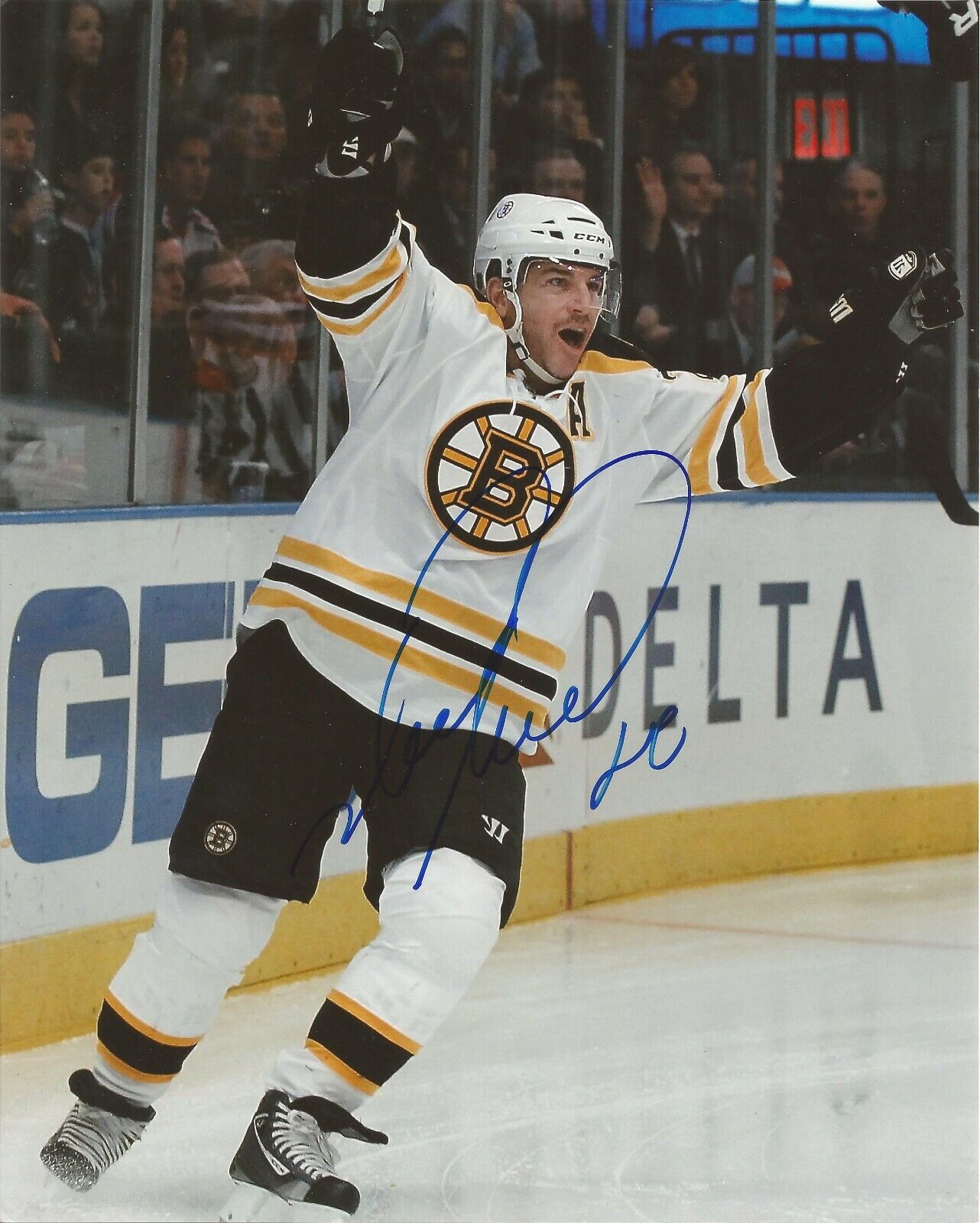 MARK RECCHI SIGNED BOSTON BRUINS 8x10 Photo Poster painting with w/COA