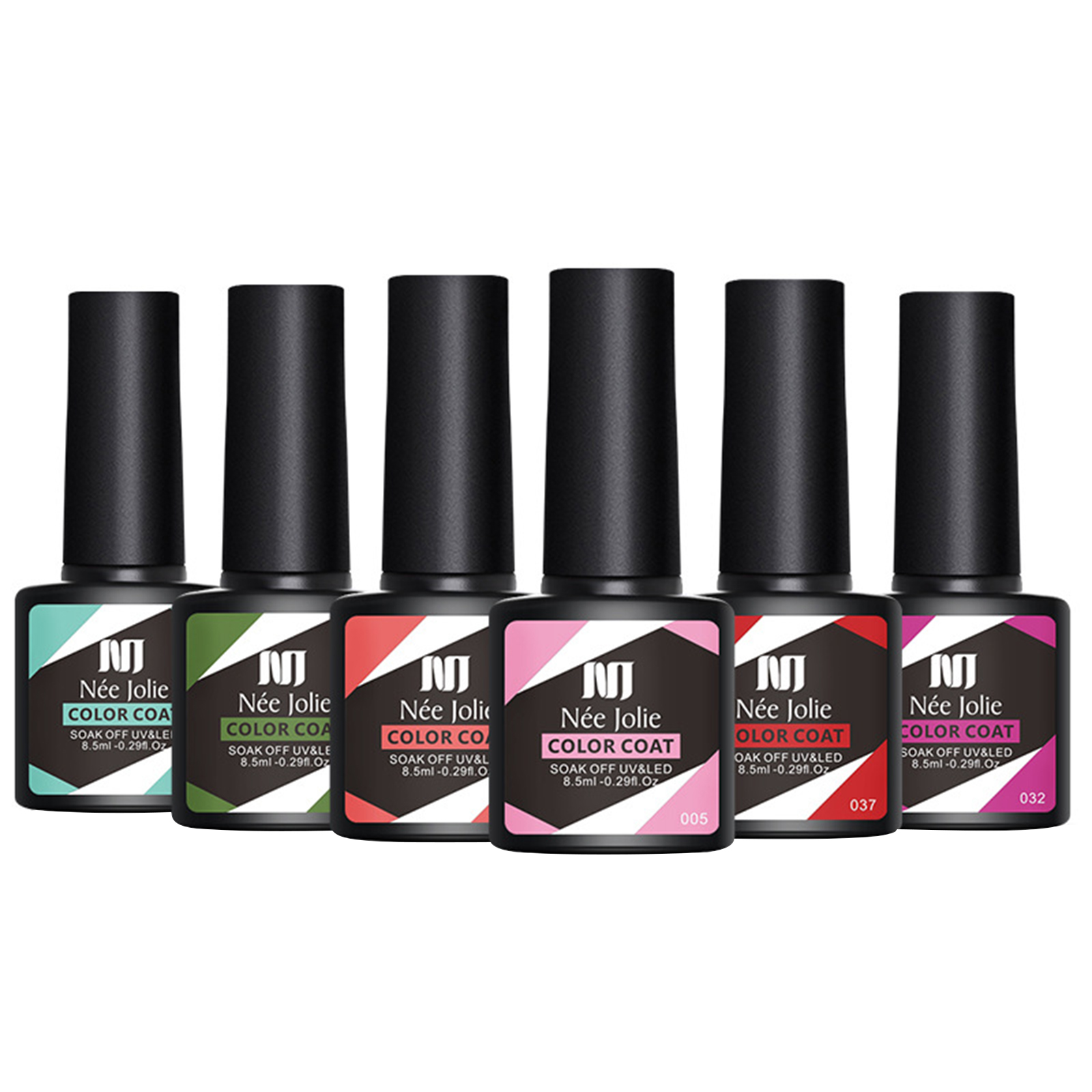 

Gel Nail Polish Kit,6 Colors Party Nail Art Colorshome Gel Manicure Set, 501 Original