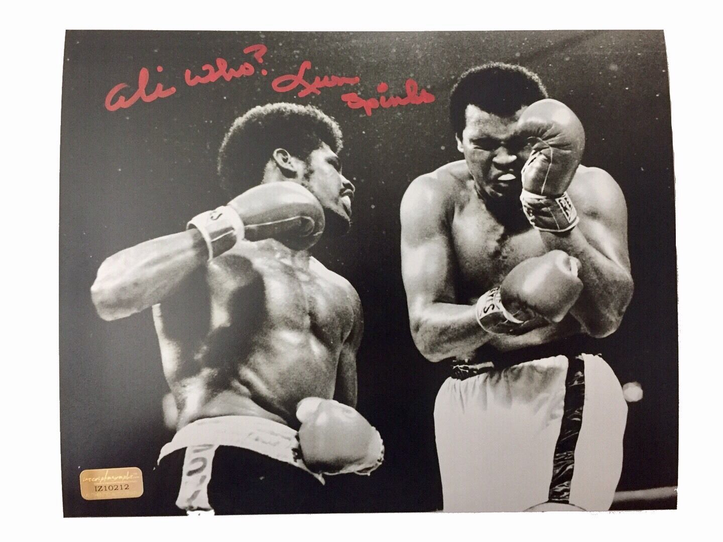 Leon Spinks Signed 8x10 Inscribed COA Inscriptagraphs Michael 8x Muhammad Ali