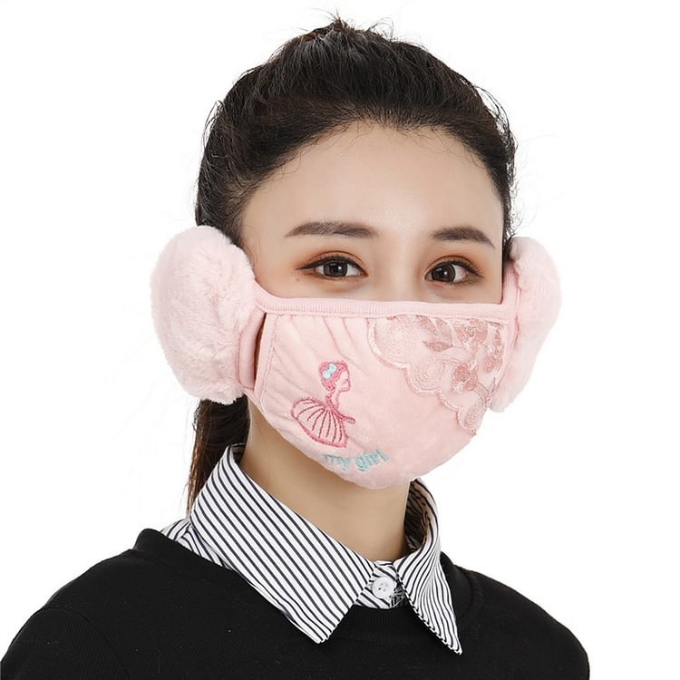 Little Girl Decor Face Mask Ears Warmer - Modakawa modakawa