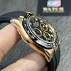 Rolex Cosmograph Daytona Yellow Gold Oysterflex Diamond Black Dial Replica