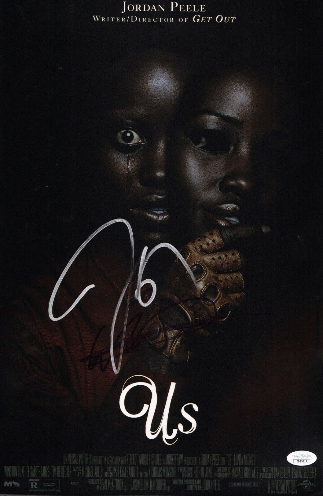 JORDAN PEELE & WINSTON DUKE Authentic Hand-Signed US