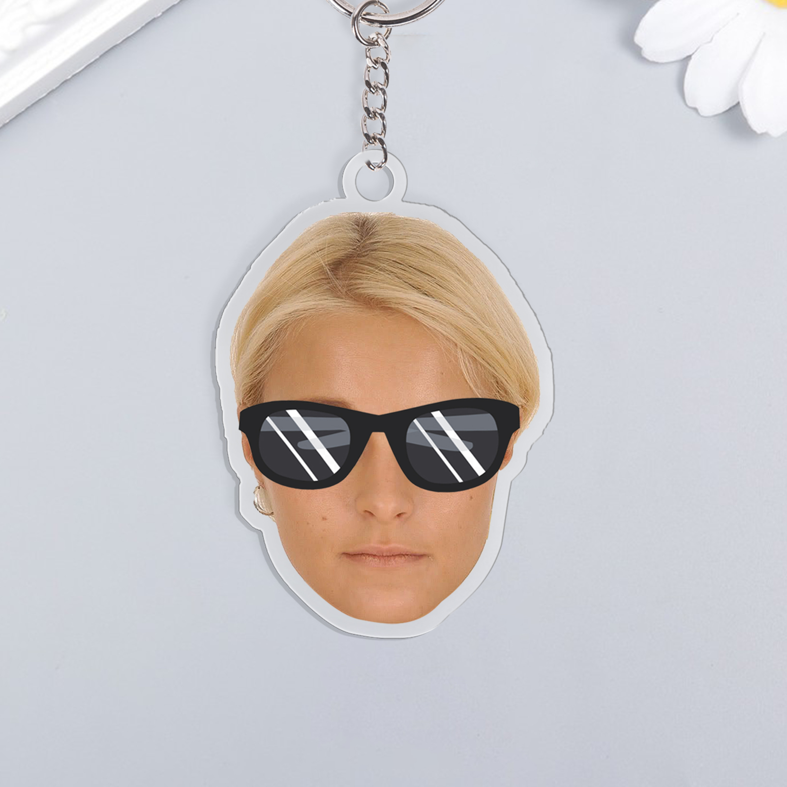 Custom Photo Acrylic Keychain Funny Keychain Personalised Gift for Him/Her-Jessemade AU