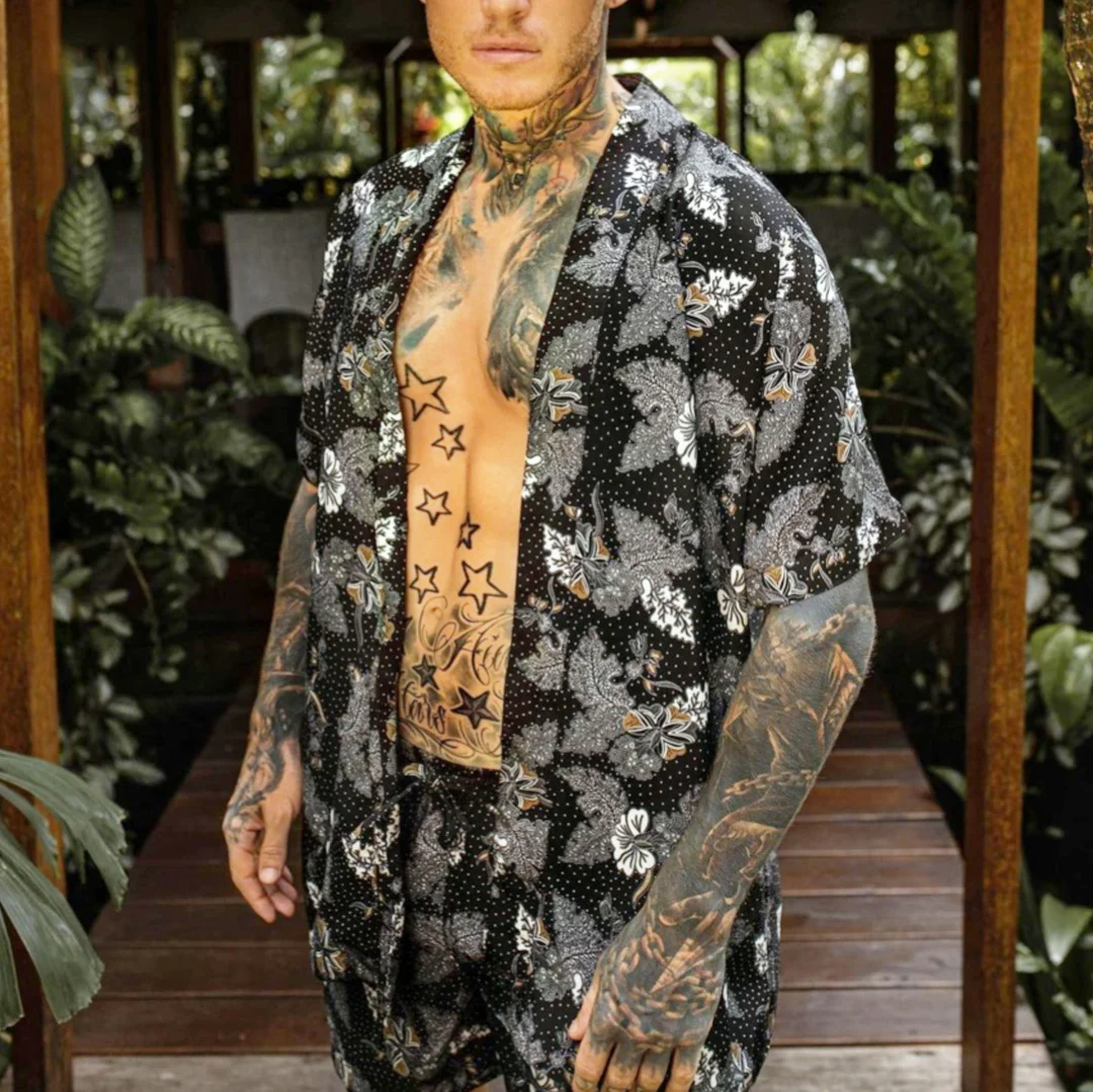 Men's Casual Holiday Print Suit